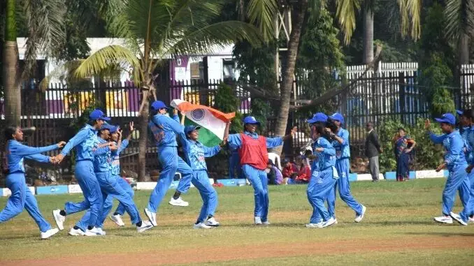 Womens Bilateral T20 Series for Blind: India defeats Nepal by 4 runs at Police Gymkhana Cricket Ground in Mumbai