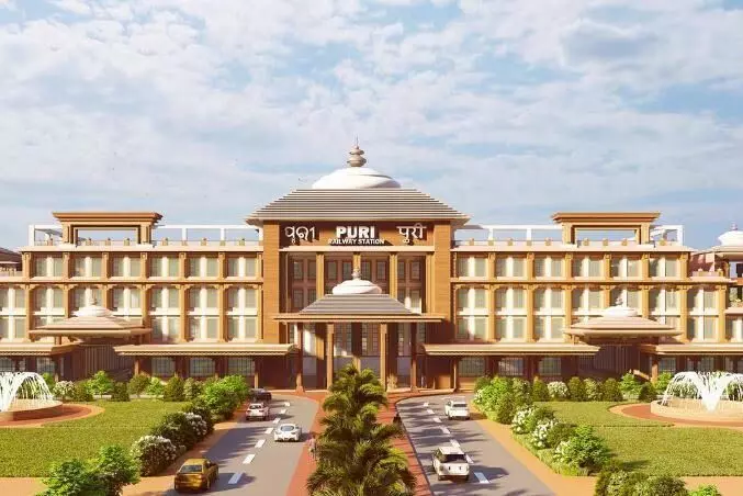 Puri Railway Stations makeover to finish by July 2025 with Jagannath Puri Temple-inspired design