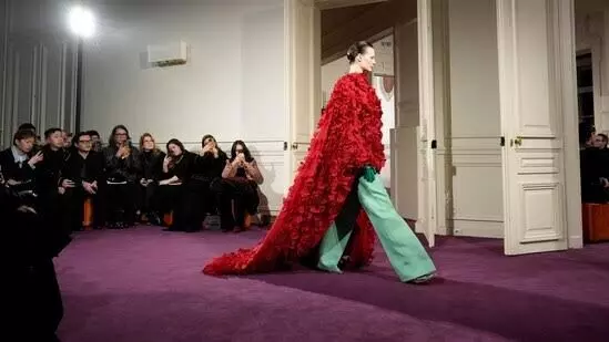 Paris Fashion Week: Jennifer Lopez shimmies, Elie Saab shimmers, and Valentinos Piccioli rediscovers his mojo