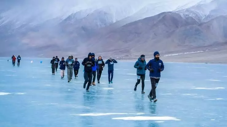 Pangong frozen lake marathon to be held on Feb 20