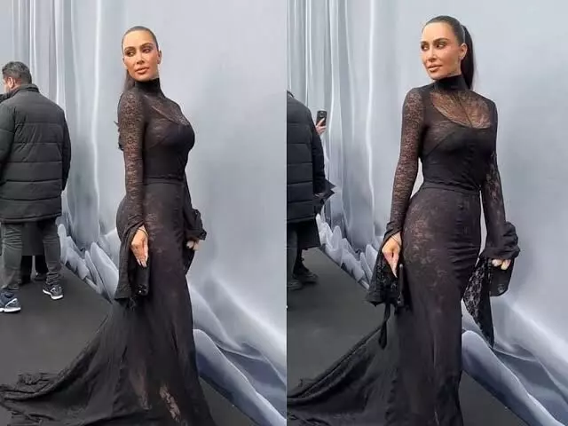 Kim Kardashian’s look for Balenciaga Paris Fashion Week receives backlash