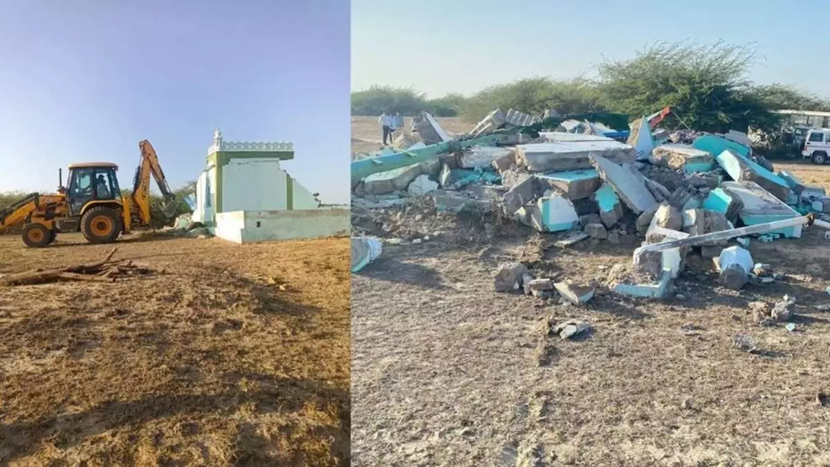 Gujarat: Government bulldozes 2 dargahs in Kutch, encroachment removal campaign intensifies