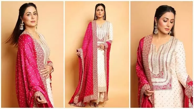 Hina Khan shines in ethereal kurta ensemble, sets festive fashion trends alight