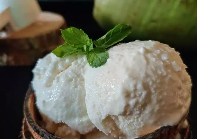 Tender Coconut Ice Cream Recipe: Tender Coconut Ice Cream is super creamy and soft in texture