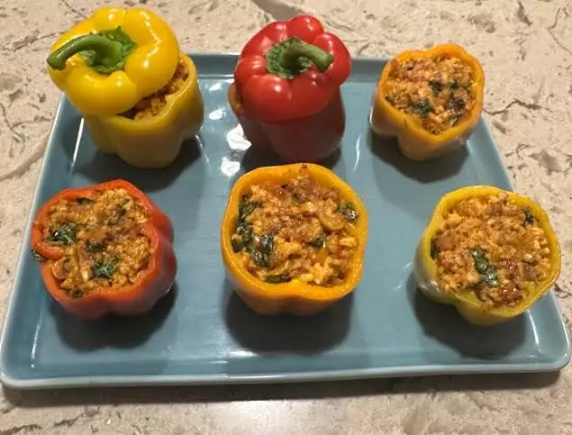 Cheese Stuffed Capsicum Recipe: A must try recipe, stuffed with a potato-paneer-onion filling combined with spices