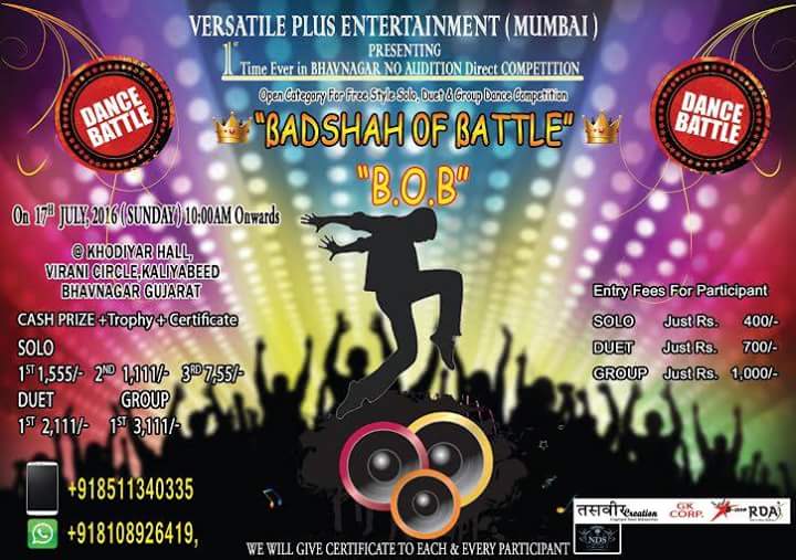 1st time ever in Bhavnagar: No Audition Direct Competition
