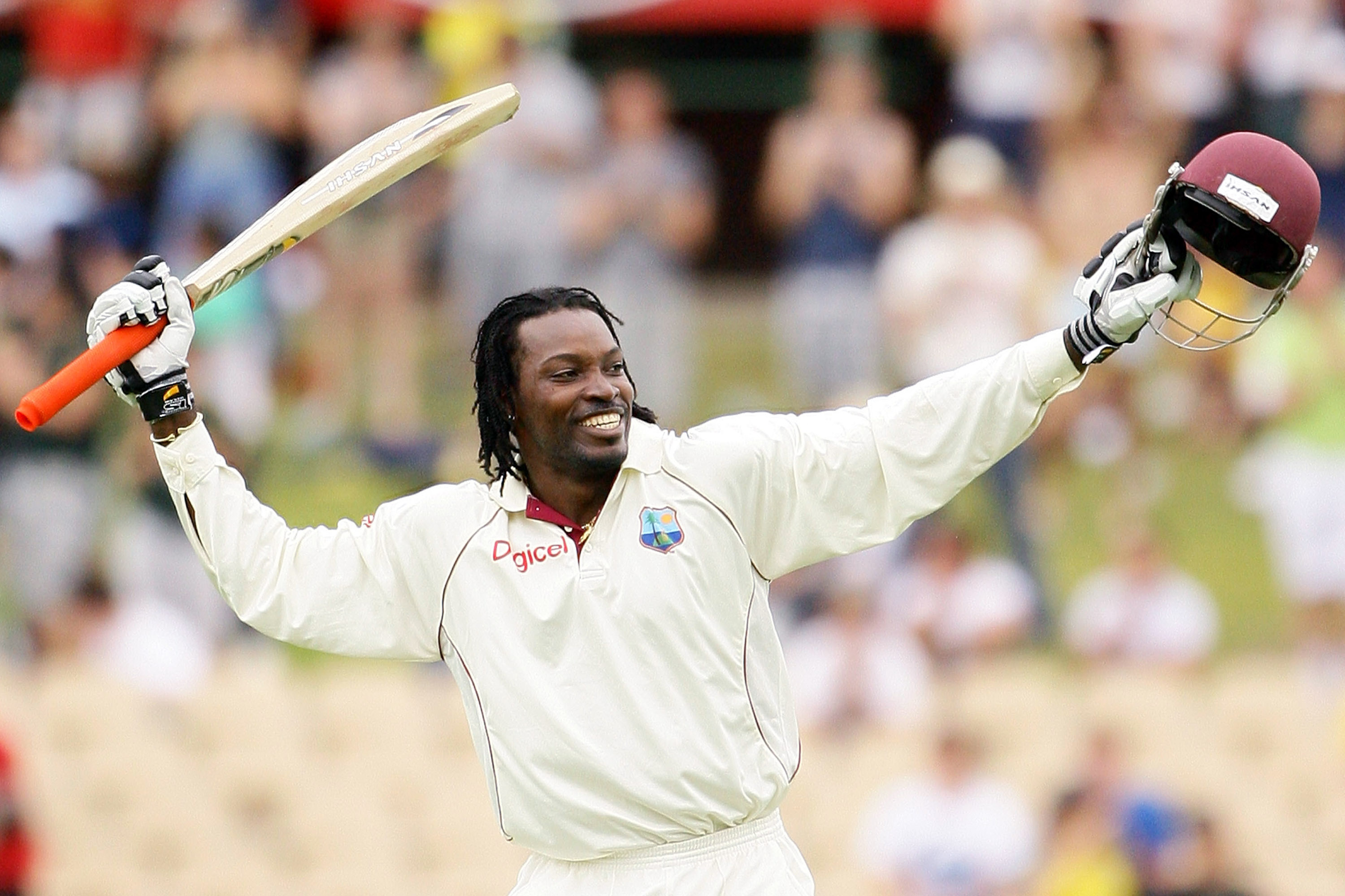 Only Gayle have a record to hit six on 1st ball of the Test Match