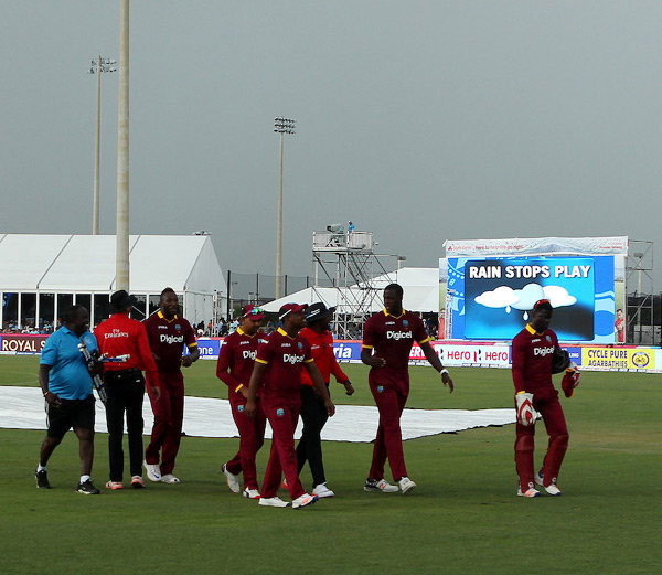 India vs West Indies second T20I abandoned, India lose series
