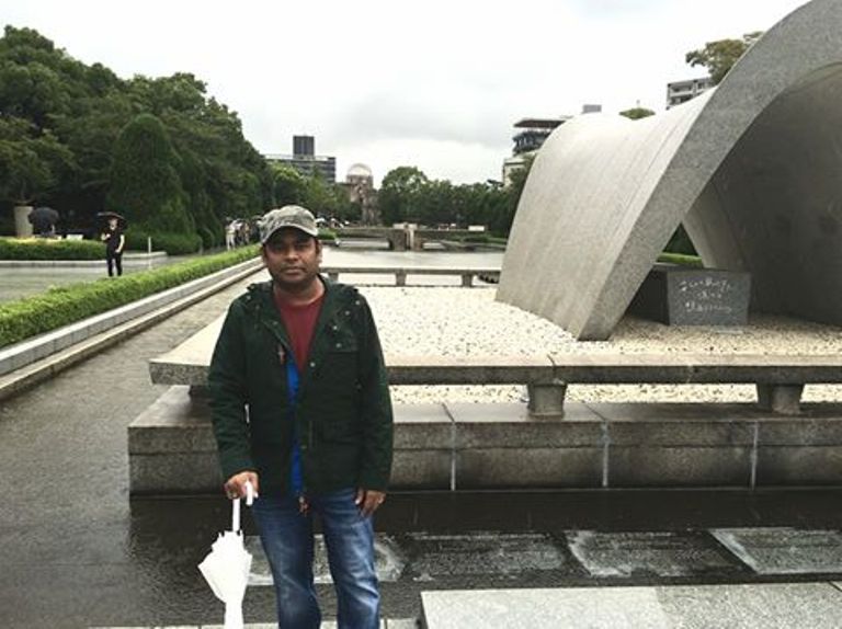 A.R. Rahman in Hiroshima with band