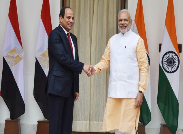PM Narendra Modi meets Egyptian President