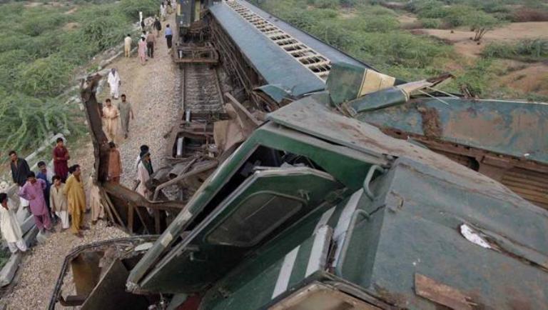 Six dead after two trains collide in Pakistan