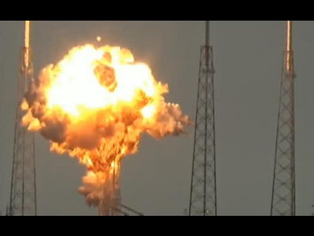Facebooks communication satellite going up in flames  (Watch video)