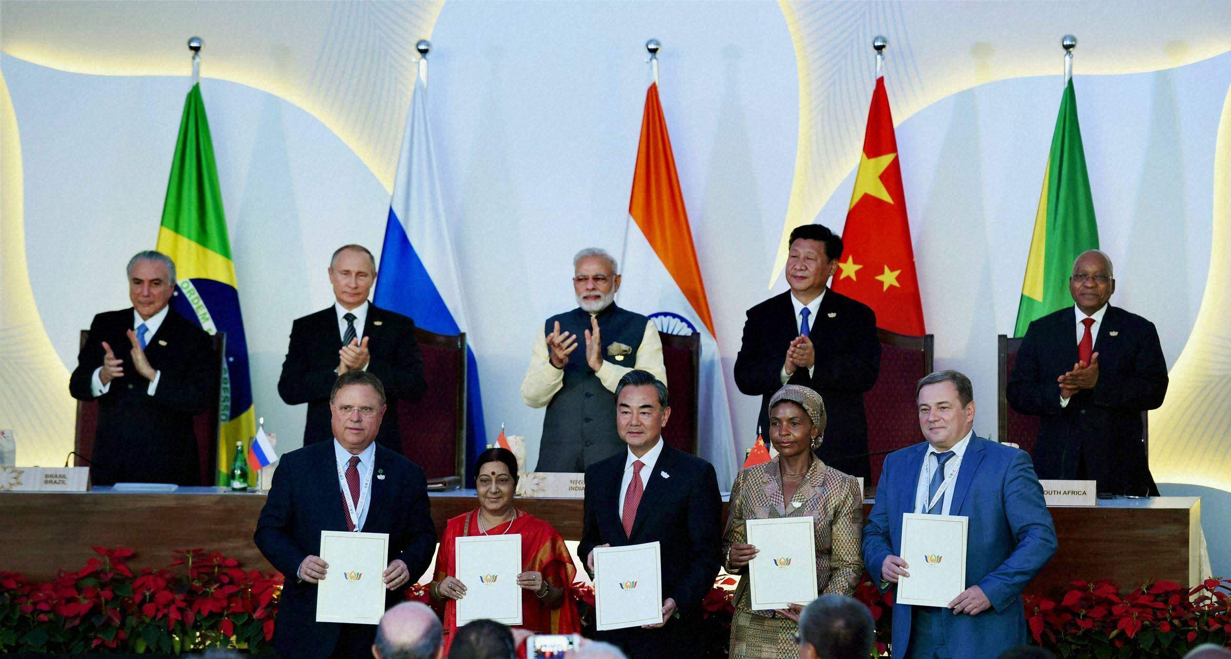 Modi calls for intra-BRICS trade target of $500 bn by 2020