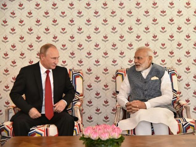 Modi, Putin begin bilateral talks on BRICS sidelines