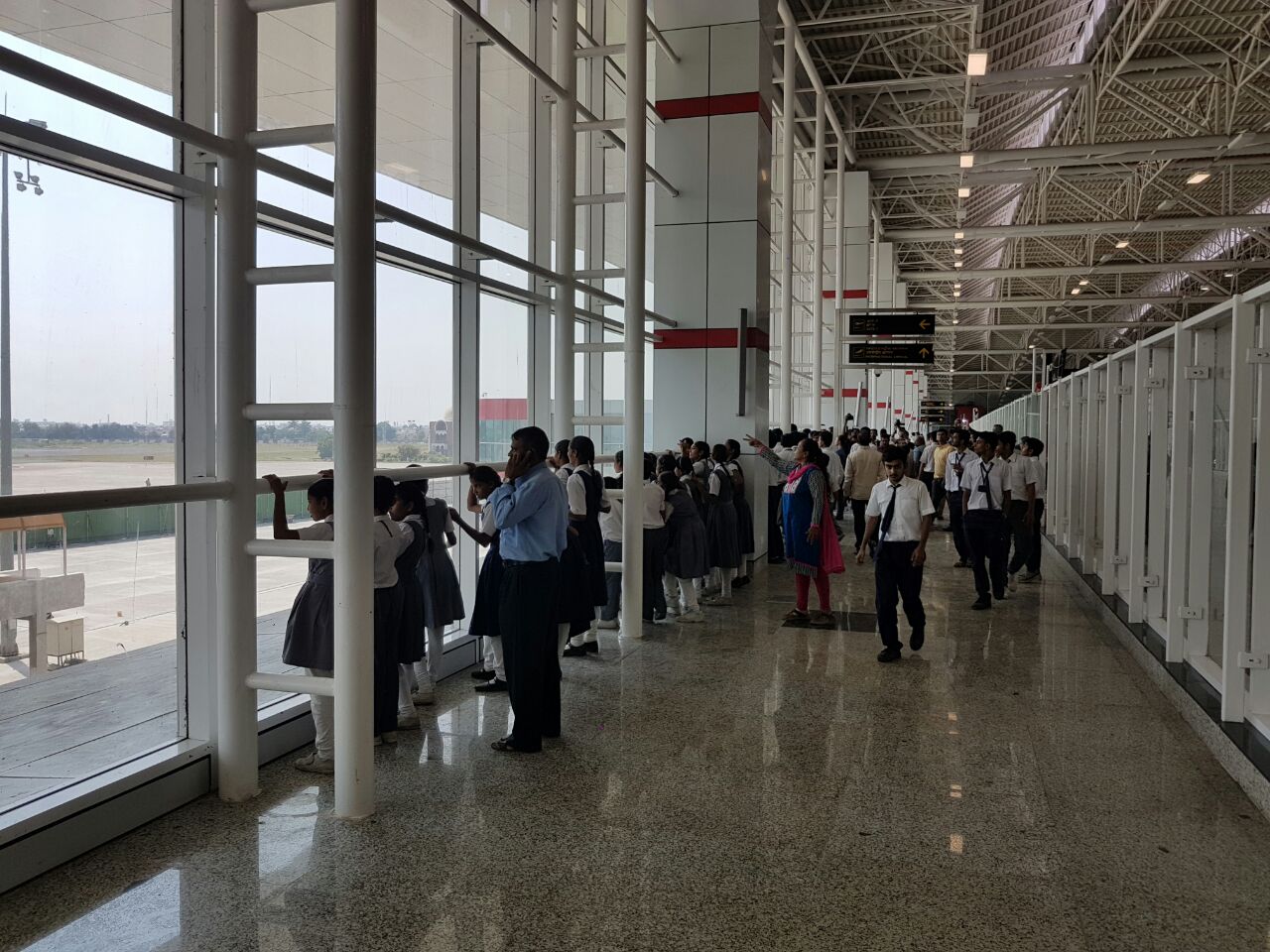 Airport visit of Divyangs in Vadodara