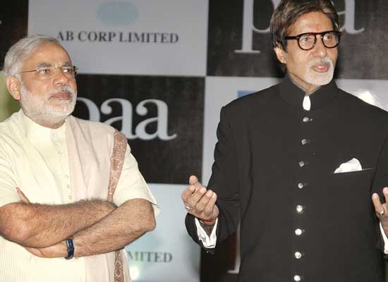 Modi greets Amitabh Bachchan on his 74th birthday
