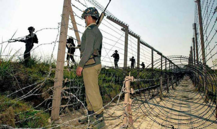 An Indian Soldier injured in Pakistan shelling on LoC in Jammu