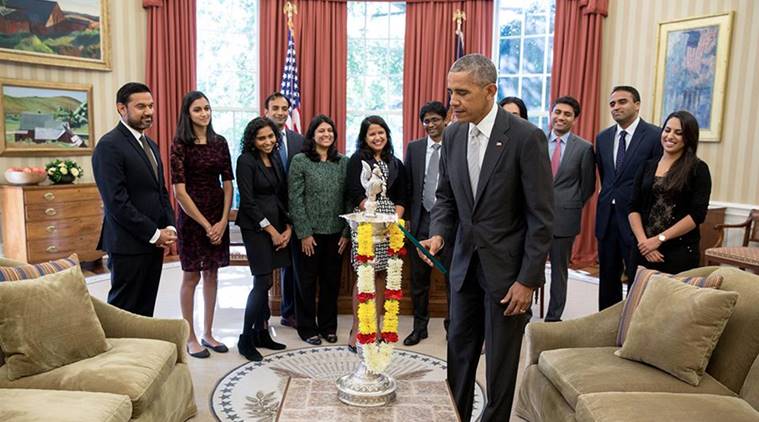 Obama lights diya in Oval office, celebrates last Diwali as US President
