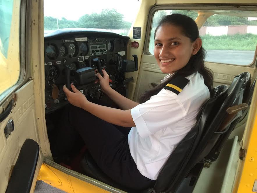 Youngest lady pilot in Vadodara fulfilled her fathers dream on her birthday