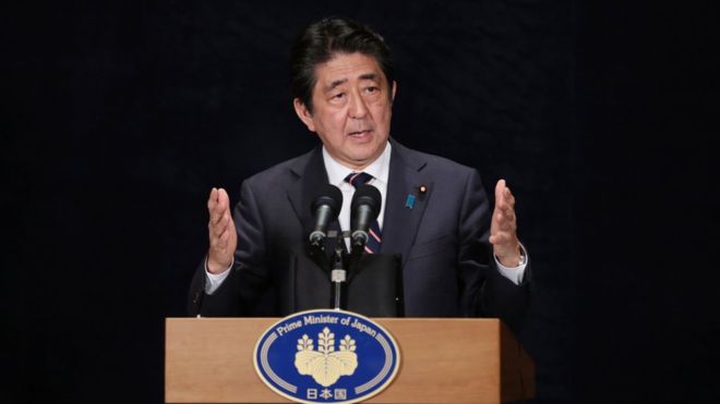 Japan PM to be first foreign leader to meet Trump