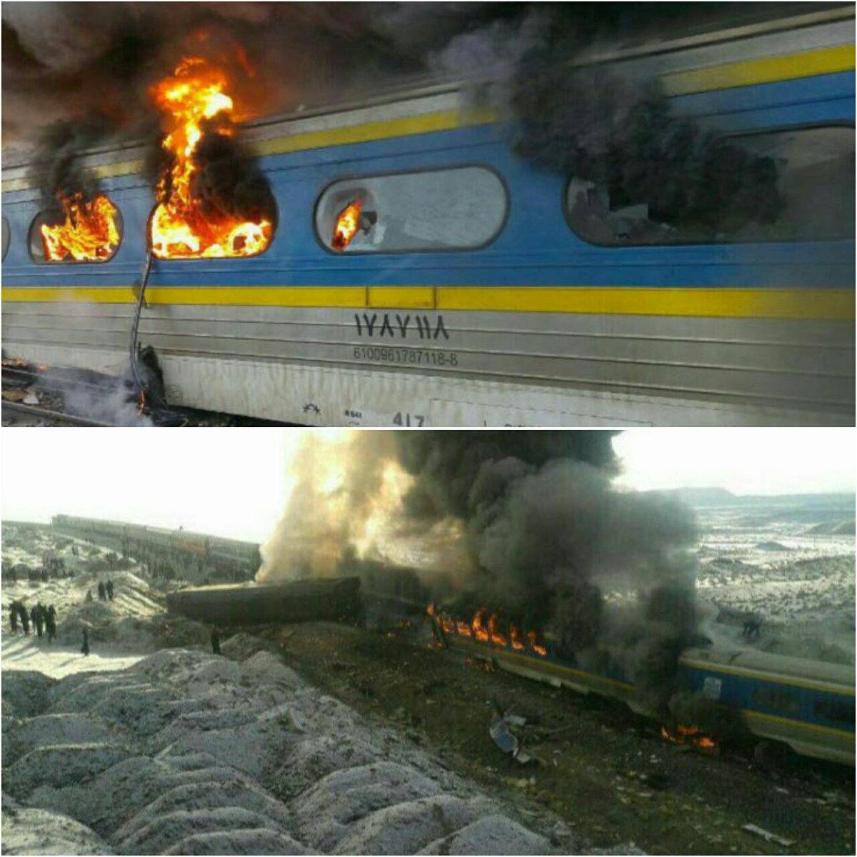 15 killed in Iran train collision