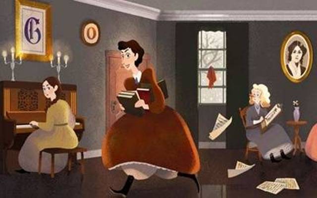 Google remembers “Little Women” Alcott with doodle