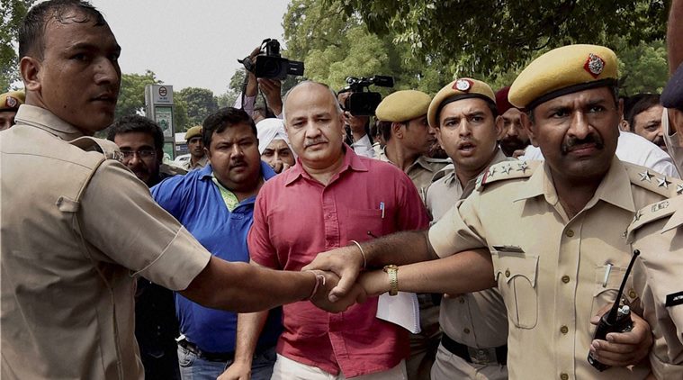 Sisodia meets kin of ex-soldier, detained