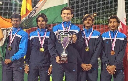 India team won gold medal in ITF Asian Tennis Championship