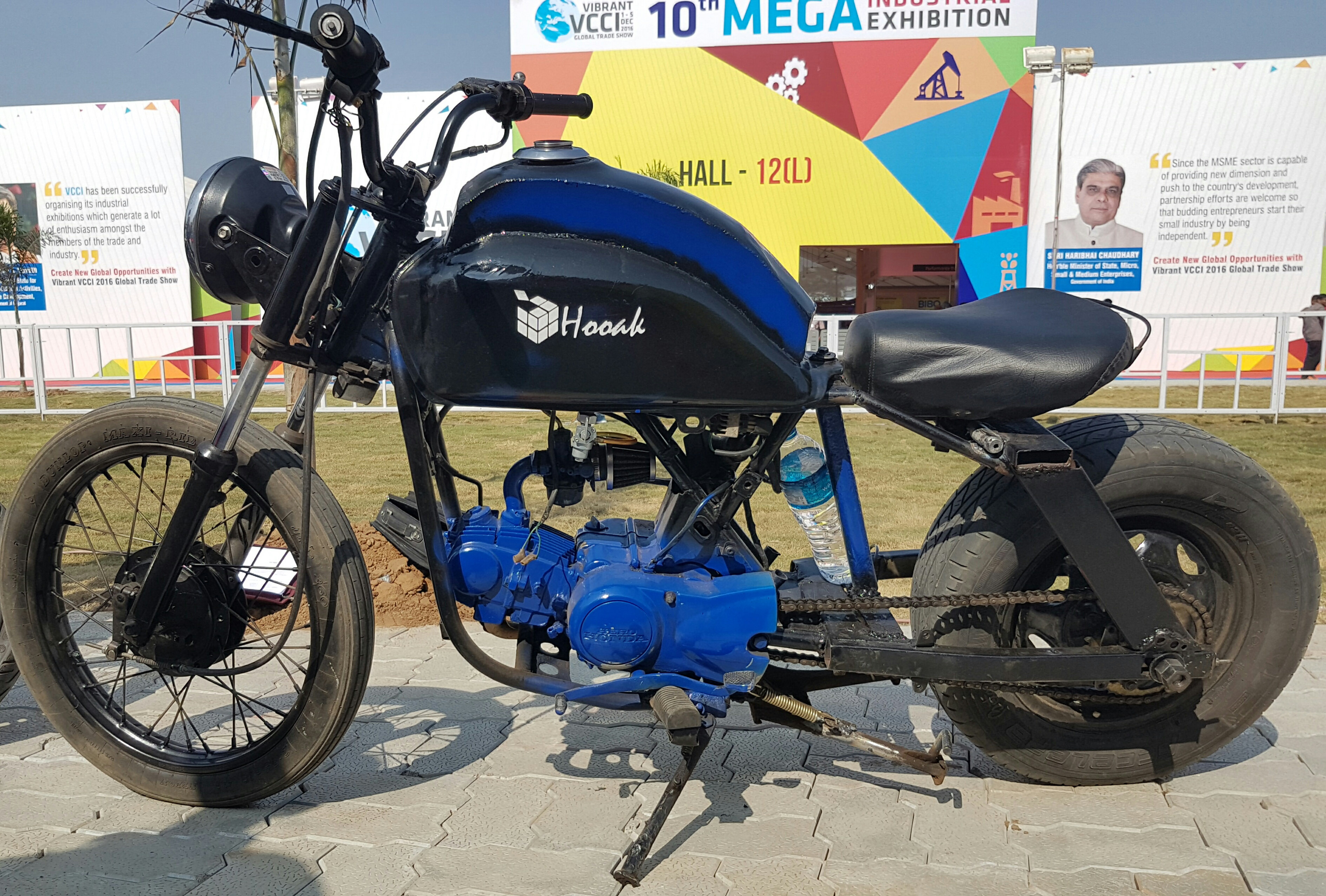 Sporty look modified bike for Divyangs on display at VCCI