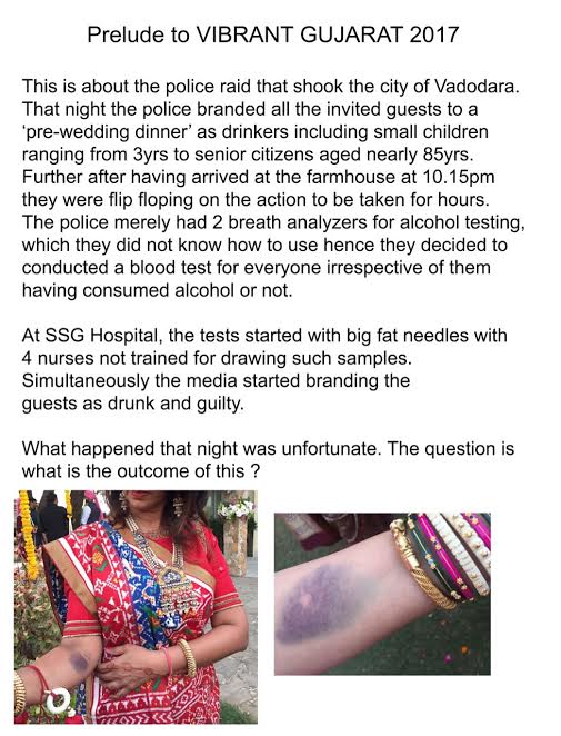 Pictures of reaction after taking the blood samples by police goes viral on social media