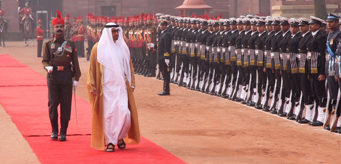 Abu Dhabi Crown Prince gets ceremonial welcome