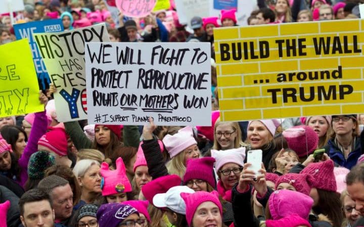 Millions stage women’s rights march in US