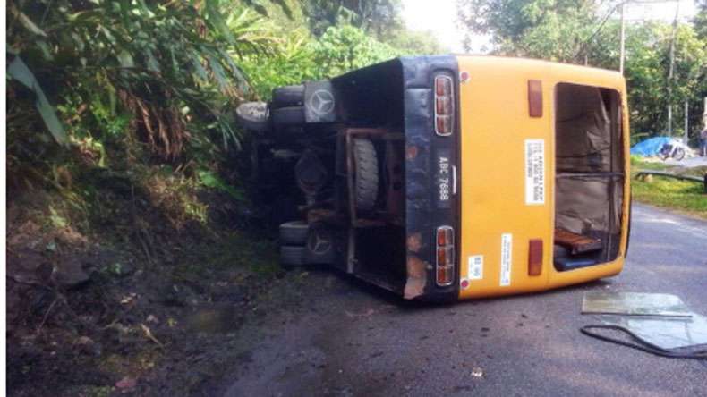 40 kids injured in Mathura school bus accident