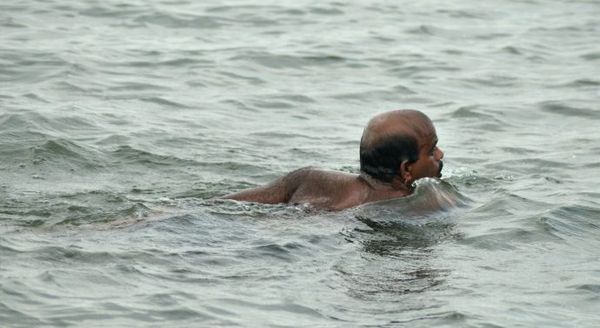 Disabled swimmer swims 25 km