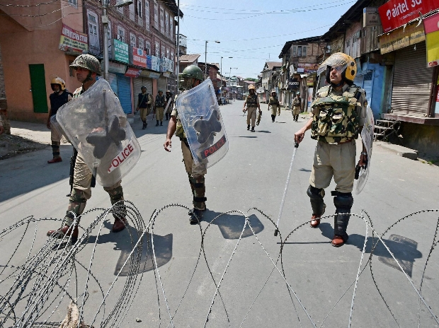 Security forces deployed across Kashmir