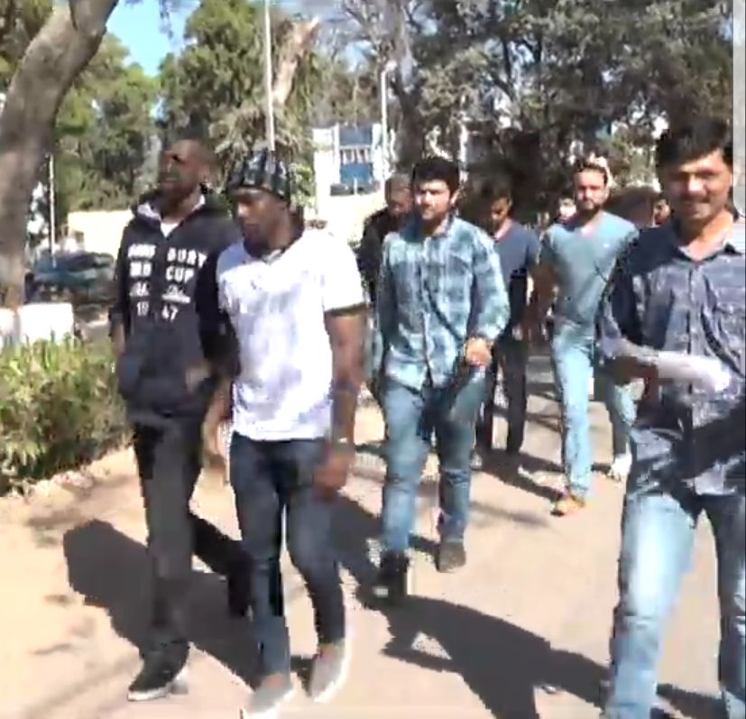 Eight students send to jail who were arrested for rioting inside the campus