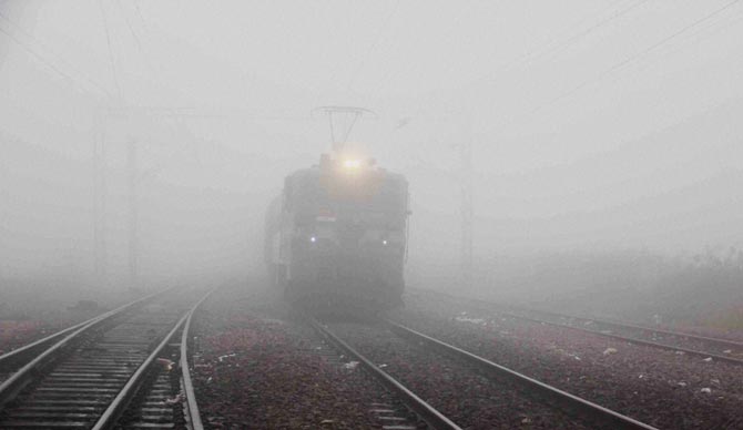34 trains delayed, 12 rescheduled due to fog
