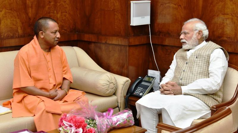 Adityanath meets PM Modi, discusses UP