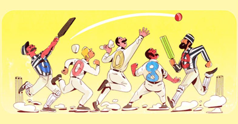 Today 140th anniversary of Test cricket match, Google doodle marks with playful sketch