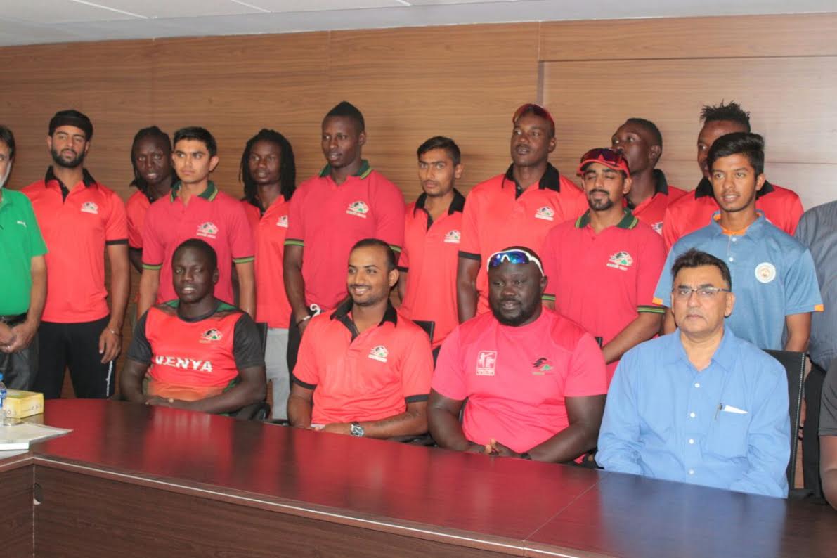 Kenya cricket team in Vadodara
