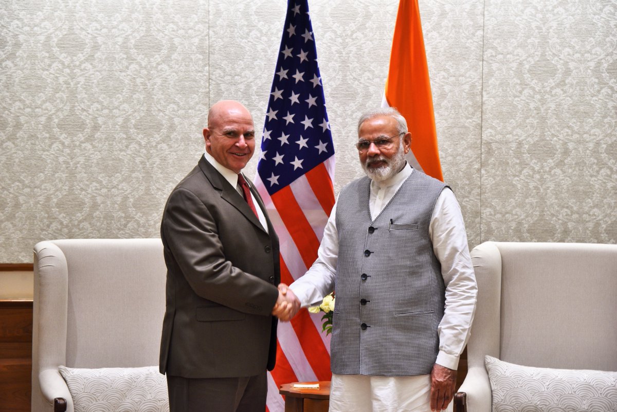 US NSA McMaster meets PM Modi