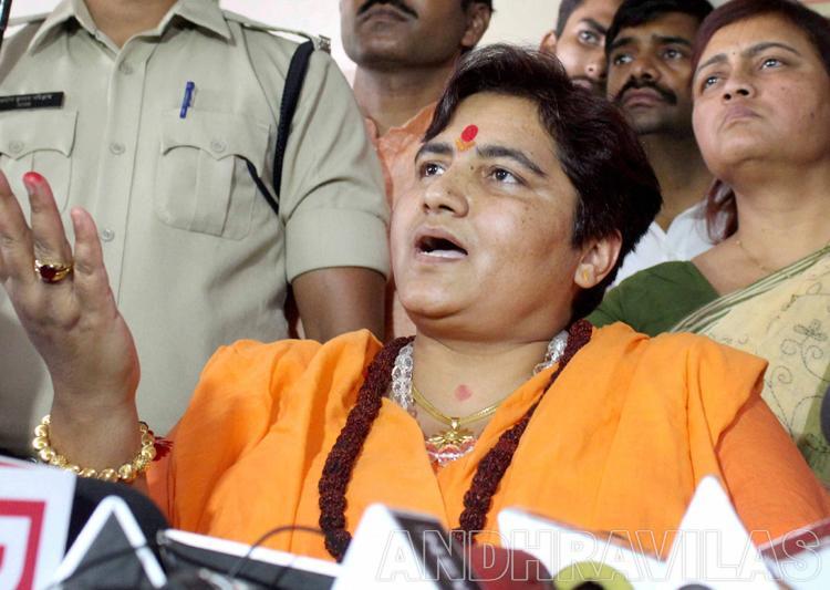 Sadhvi Pragya blames Congress for her nine years in jail