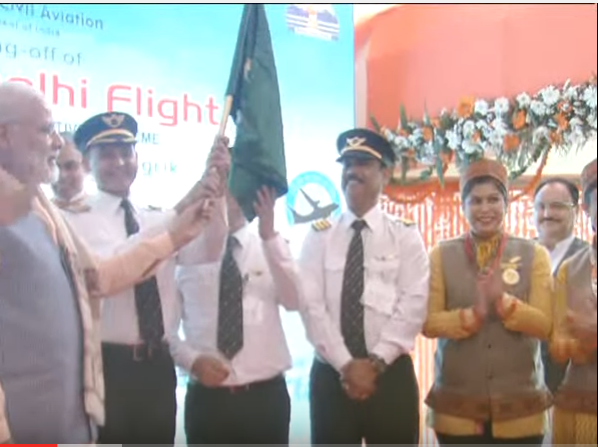 PM Modi flags off first UDAN flight under Regional Connectivity Scheme, on Shimla-Delhi sector