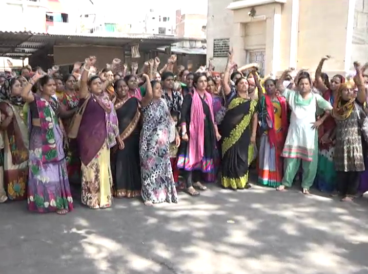 Asha workers agitation against the VMSS and government