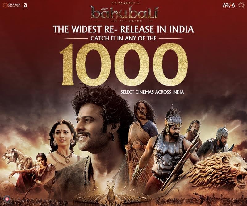 ‘Bahubali’ the beginning re released in more than 1000 screens