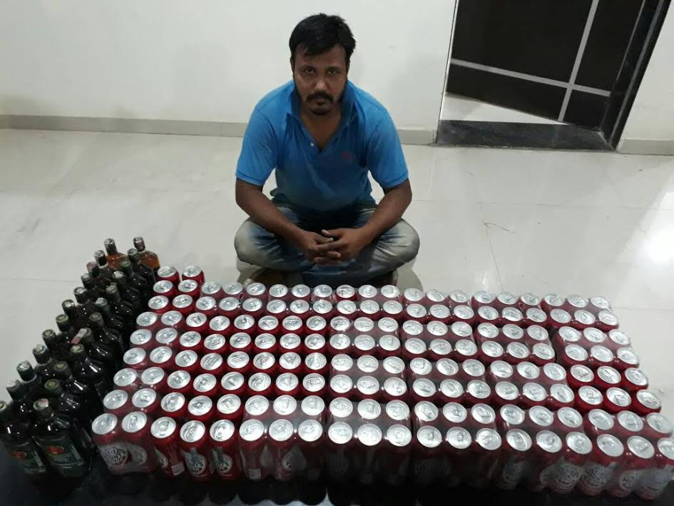 SOG arrested one with foreign liquor