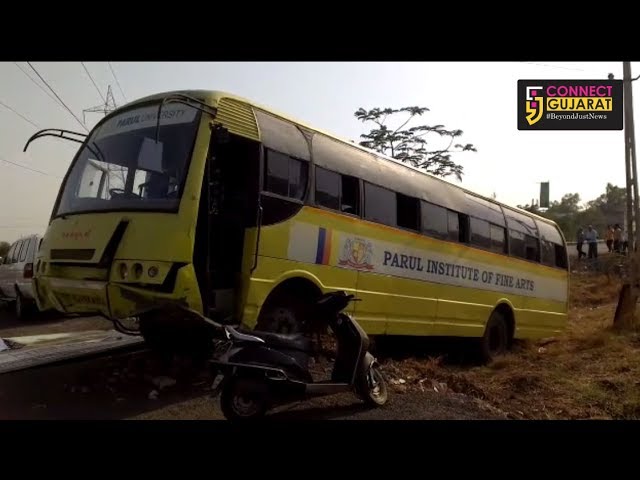 Driver of Parul University bus died in freak accident