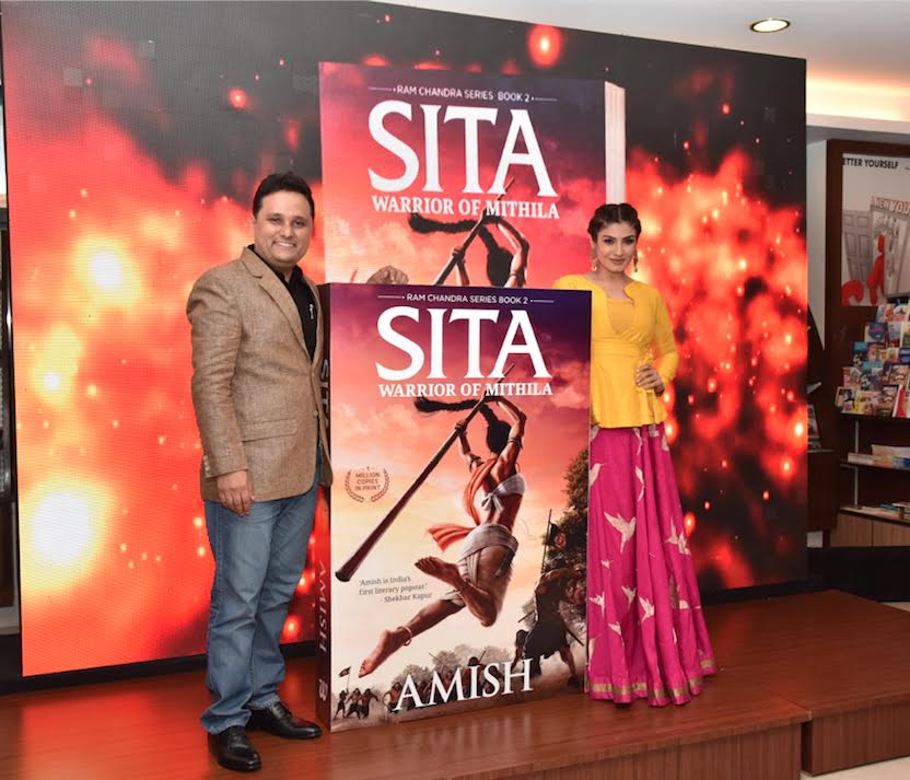 Amish and Raveena Tandon launch the book cover of ‘Sita- Warrior of Mithila’