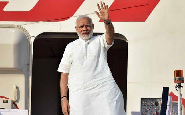 Modi leaves for three-nation tour