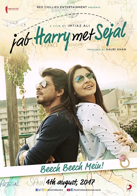 Shahrukh Anushka pose with new poster of ‘Jab Harry Met Sejal’
